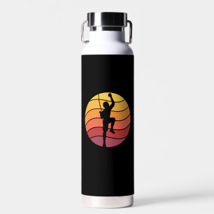 Rock Climbing Climber Retro  Water Bottle