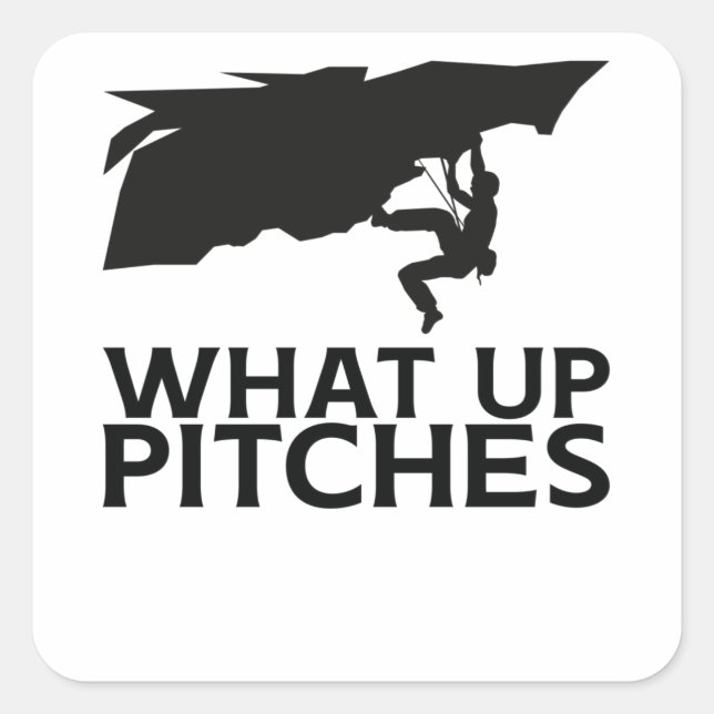 Rock Climbing Climber Square Sticker (Front)