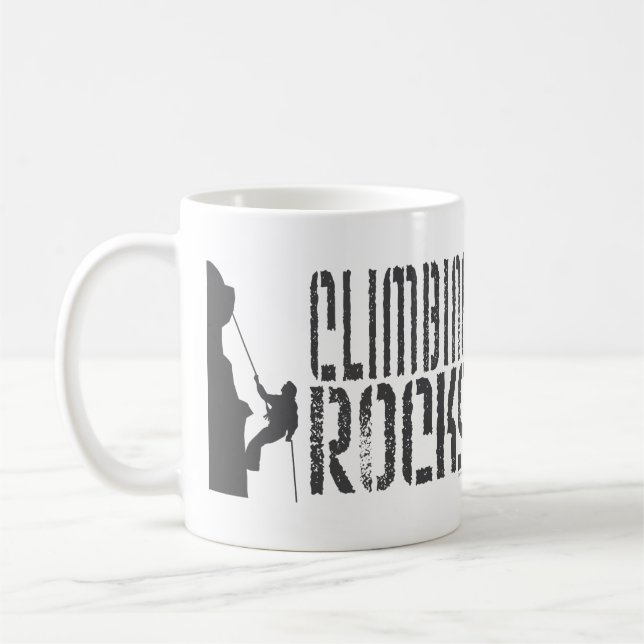 Rock Climbing Coffee Mug (Left)