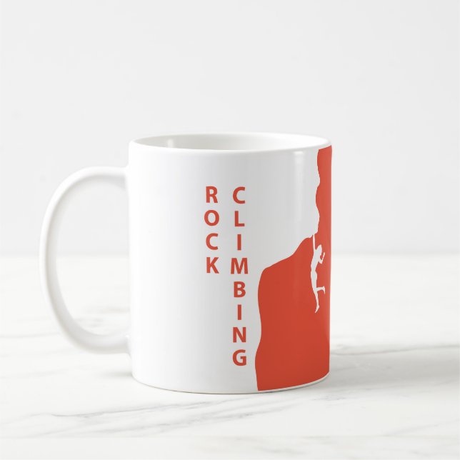 Rock climbing coffee mug (Left)