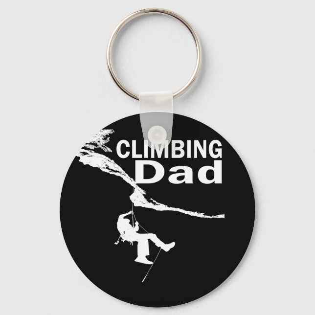 rock climbing dad  key ring (Front)