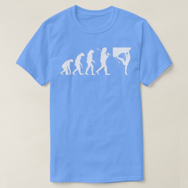 Rock Climbing Evolution Gift T-Shirt (Design Front)