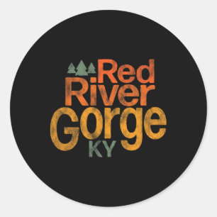 Rock Climbing For Red River Gorge Climbers And Hik Classic Round Sticker