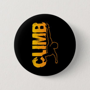 Rock Climbing Funny Bouldering Enthusiasts For Men 6 Cm Round Badge