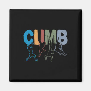 Rock Climbing Funny Bouldering Enthusiasts For Men Magnet