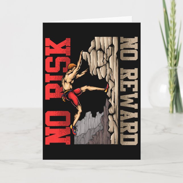 Rock Climbing Gift Idea Bouldering Climber  Card (Front)