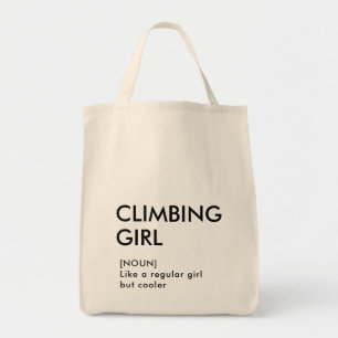 Rock Climbing girl trendy gift for her Tote Bag