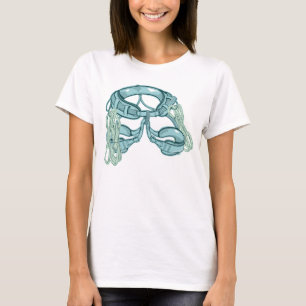 Rock climbing harness with quick draws T-Shirt