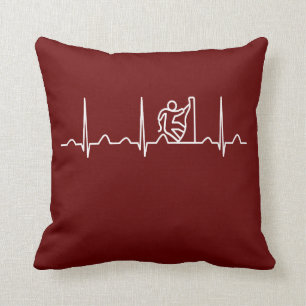 Rock Climbing Heartbeat Cushion