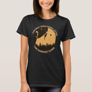 Rock Climbing Hiking Mountain Climber Men Women Cl T-Shirt