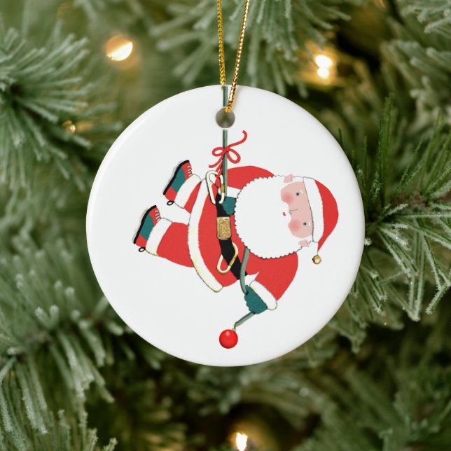 Rock Climbing holiday gift ceramic ornament (Tree)