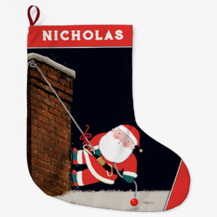 Rock Climbing Holiday Gift Large Christmas Stocking