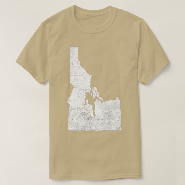Rock Climbing Idaho Rock Climbing  T-Shirt (Design Front)