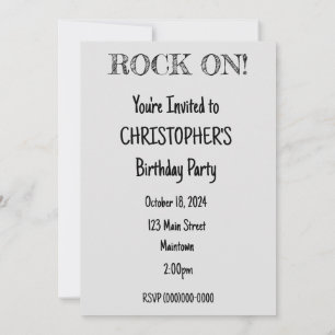 Rock Climbing Invitation
