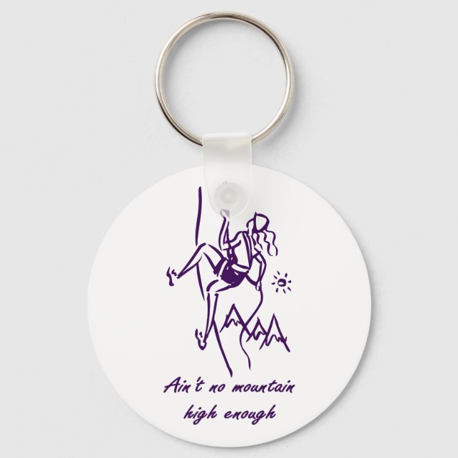 Rock Climbing Key Ring (Front)