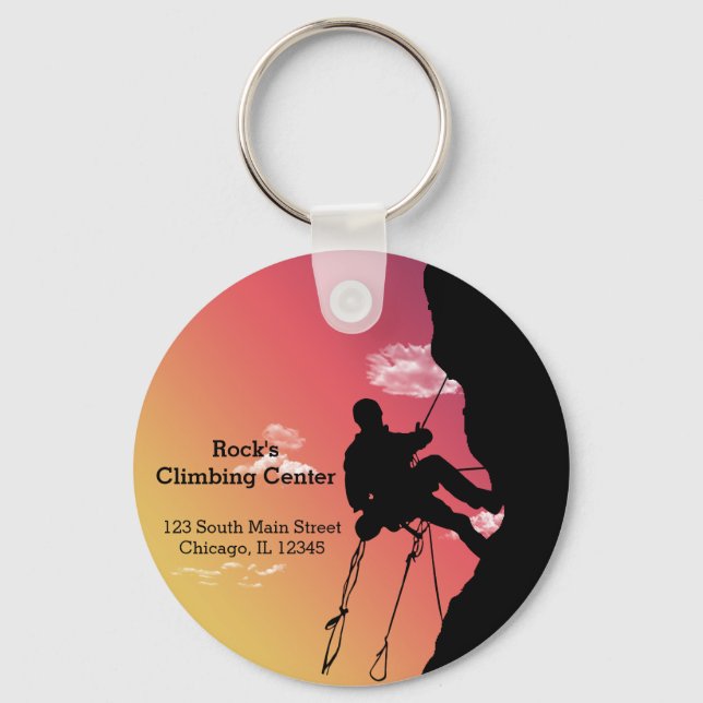 Rock Climbing Key Ring (Front)