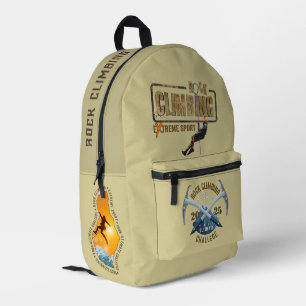 Rock Climbing - Light Colour (Yearly customise) Printed Backpack