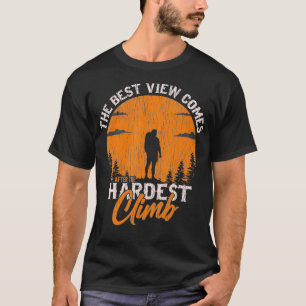 Rock Climbing Lover Bouldering Mountain Climber Hi T-Shirt