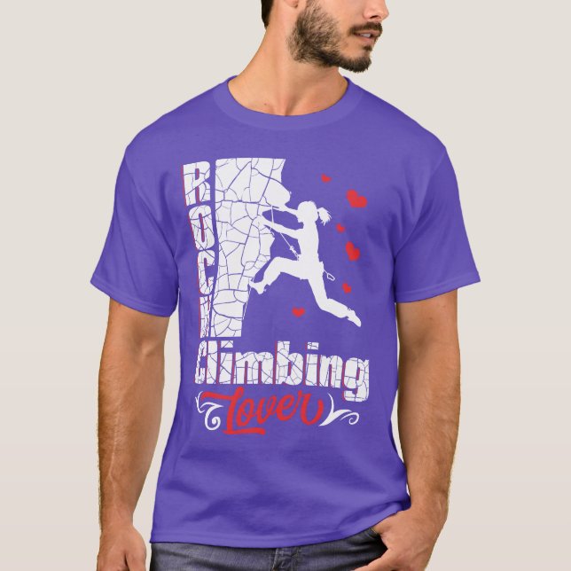 Rock Climbing Lover vintage T-Shirt (Front)