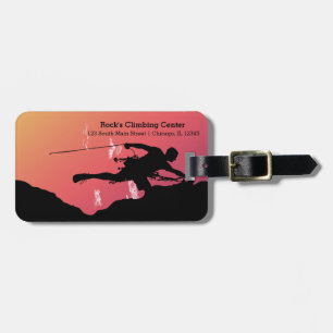 Rock Climbing Luggage Tag