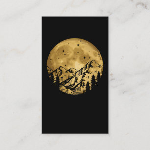 Rock Climbing Moon Climber Mountain Business Card
