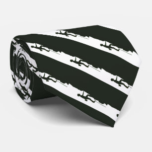 Rock Climbing Mountain Climber Silhouette  Tie