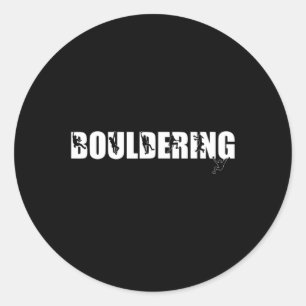 Rock Climbing Mountain Lover Bouldering  Classic Round Sticker