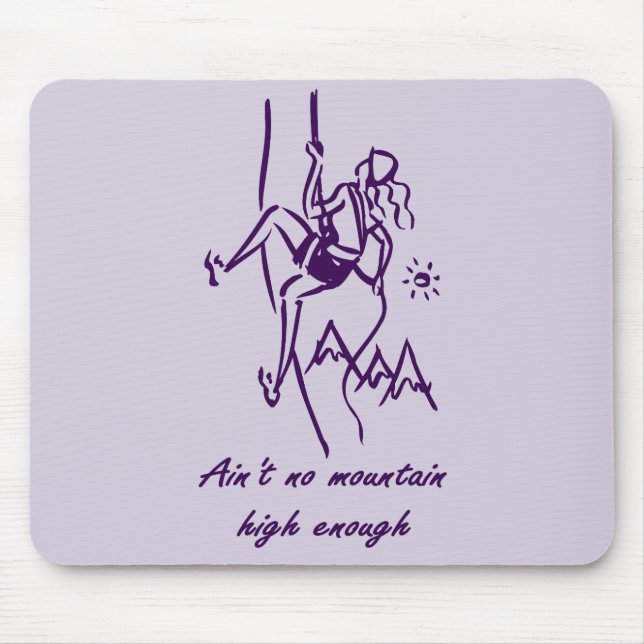 Rock Climbing Mouse Pad (Front)