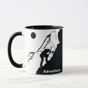 Rock climbing mug