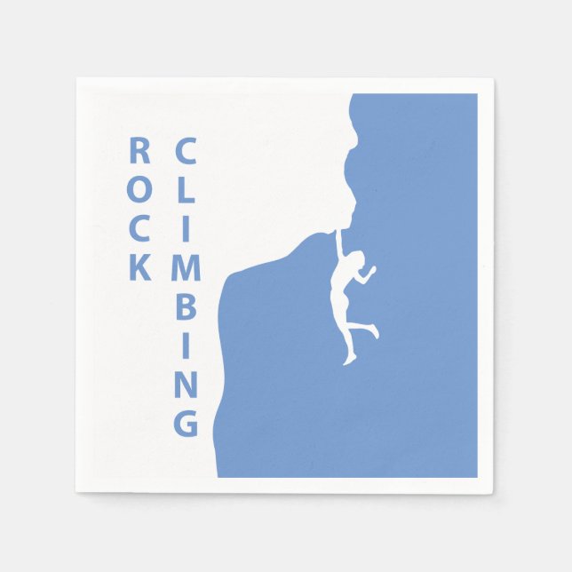 Rock climbing napkin (Front)
