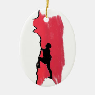 Rock Climbing Ornament