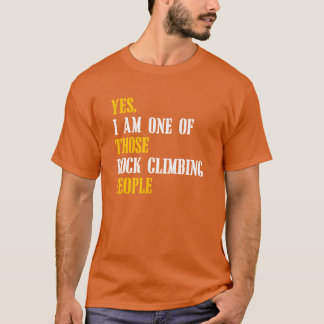 Rock climbing people girl T-Shirt