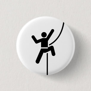 'Rock Climbing' Pictogram Button