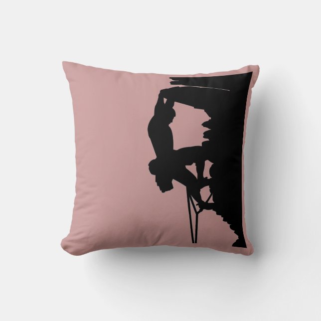 Rock Climbing Pillow (Front)