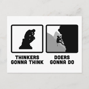 Rock Climbing Postcard