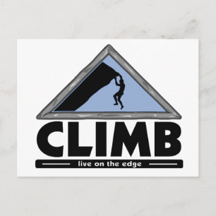 Rock Climbing Postcard