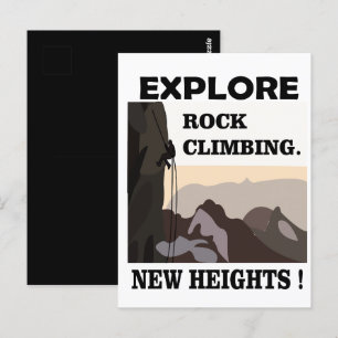 Rock Climbing Postcard