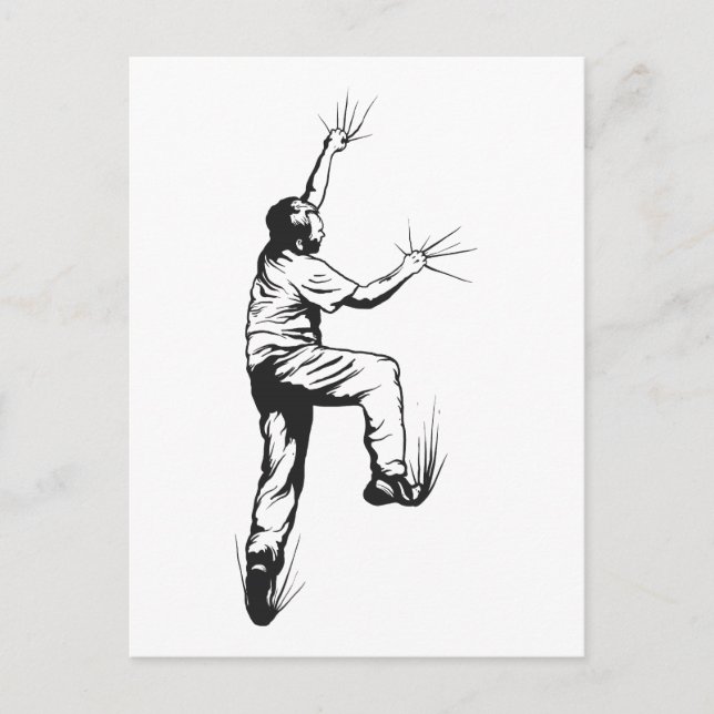 Rock Climbing Postcard (Front)