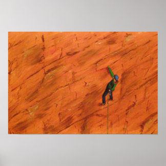 Rock climbing poster
