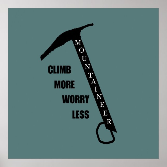 rock climbing quote poster (Front)