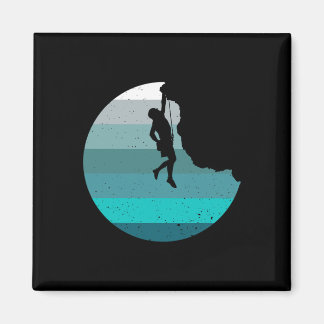 Rock Climbing Retro Bouldering Climber Vintage Sty Magnet