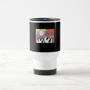 Rock Climbing Retro Vintage Travel Mug