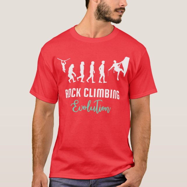 Rock climbing Rock climbing evolution T-Shirt (Front)