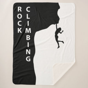 Rock climbing sherpa blanket