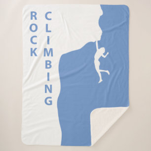 Rock climbing sherpa blanket
