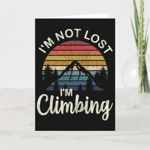 Rock Climbing Shirt - Mountain Climber Gifts - Cli Card