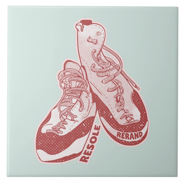 Rock climbing shoes resole tile (Front)