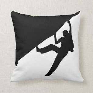 Rock Climbing Silhouette Cushion