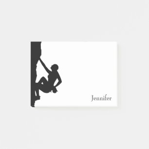 Rock Climbing Silhouette Post-it Notes