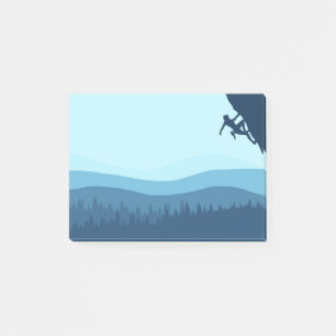 Rock Climbing Silhouette Post-it Notes